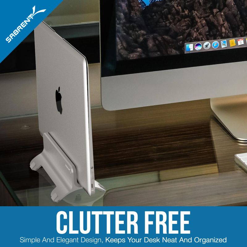 Sabrent Aluminum Vertical Laptop Stand Macbook Holder (AC-HLDS)