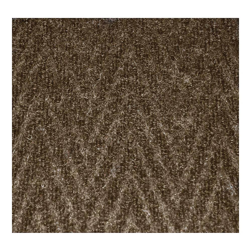 Genuine Joe Dual Rib Indoor Mat f/Hard Surface 3'x5' Chocolate 02400