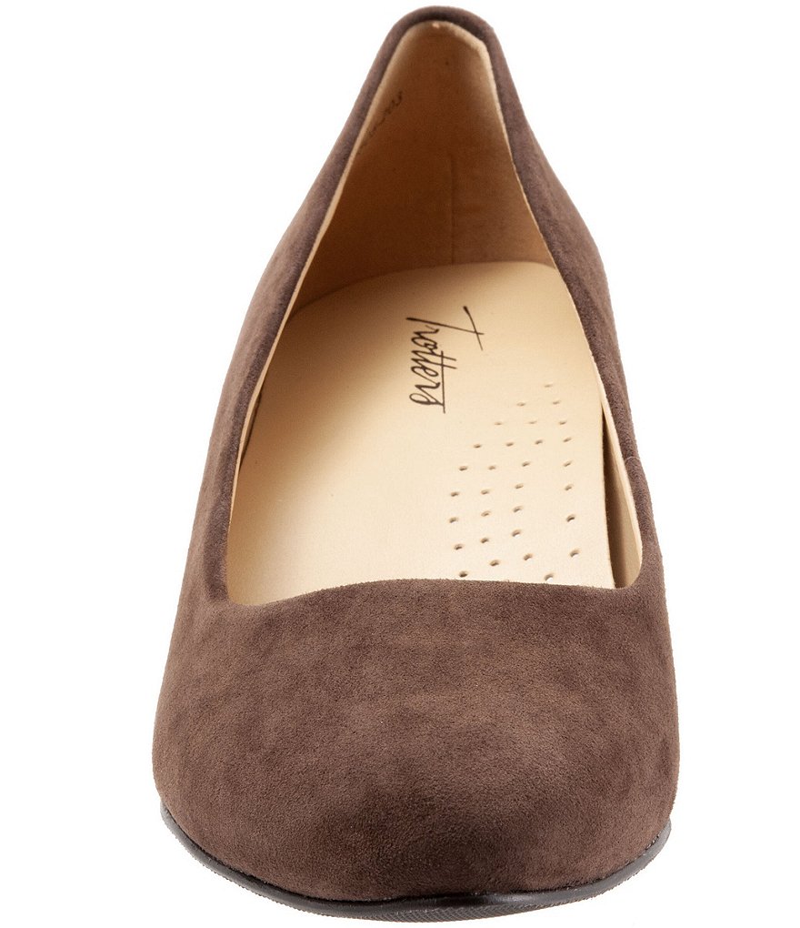 Trotters Kiera Suede Kitten Heel Pumps