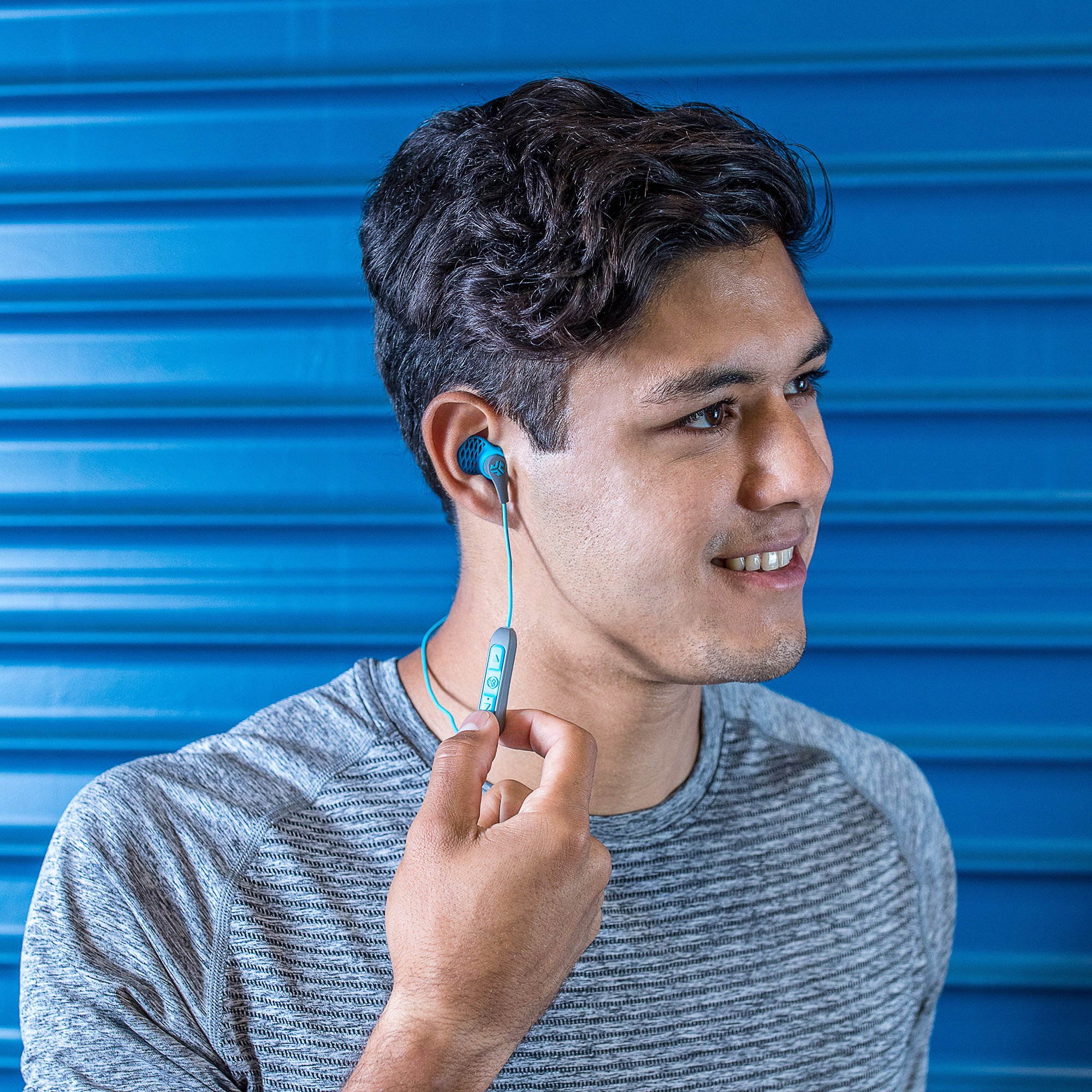 JLab Audio JBuds PRO Bluetooth Wireless Earbuds  - Titanium 10mm Drivers 6 Hour Battery Life Bluetooth 4.1 Extra Gel Tips and Cush Fins