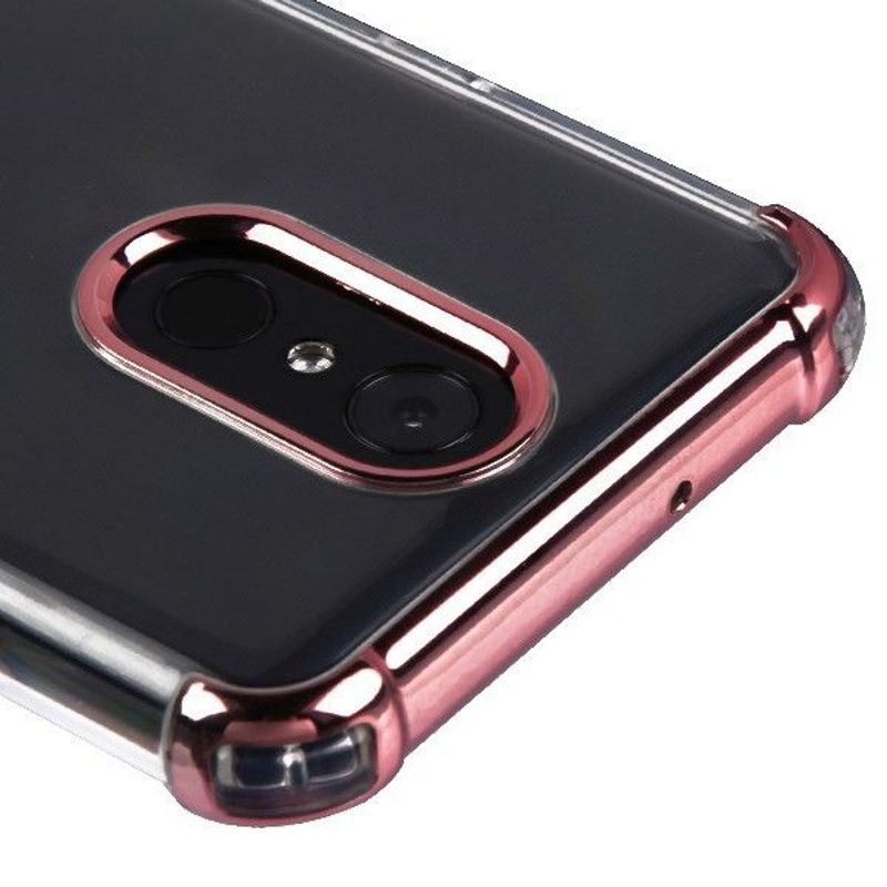 ASMYNA For LG Stylo 4/Stylo 4 Plus Clear Rose Gold Klarion Candy TPU Case