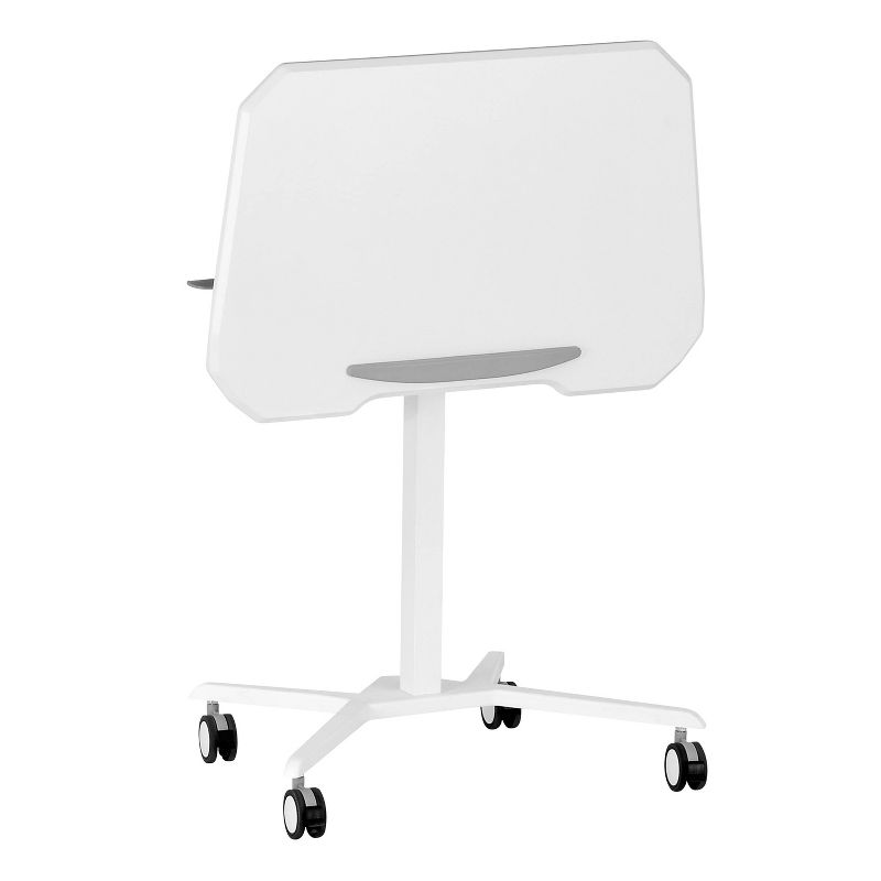 Sit To Stand Mobile Laptop Computer Stand with Height Adjustable White - Techni Mobili