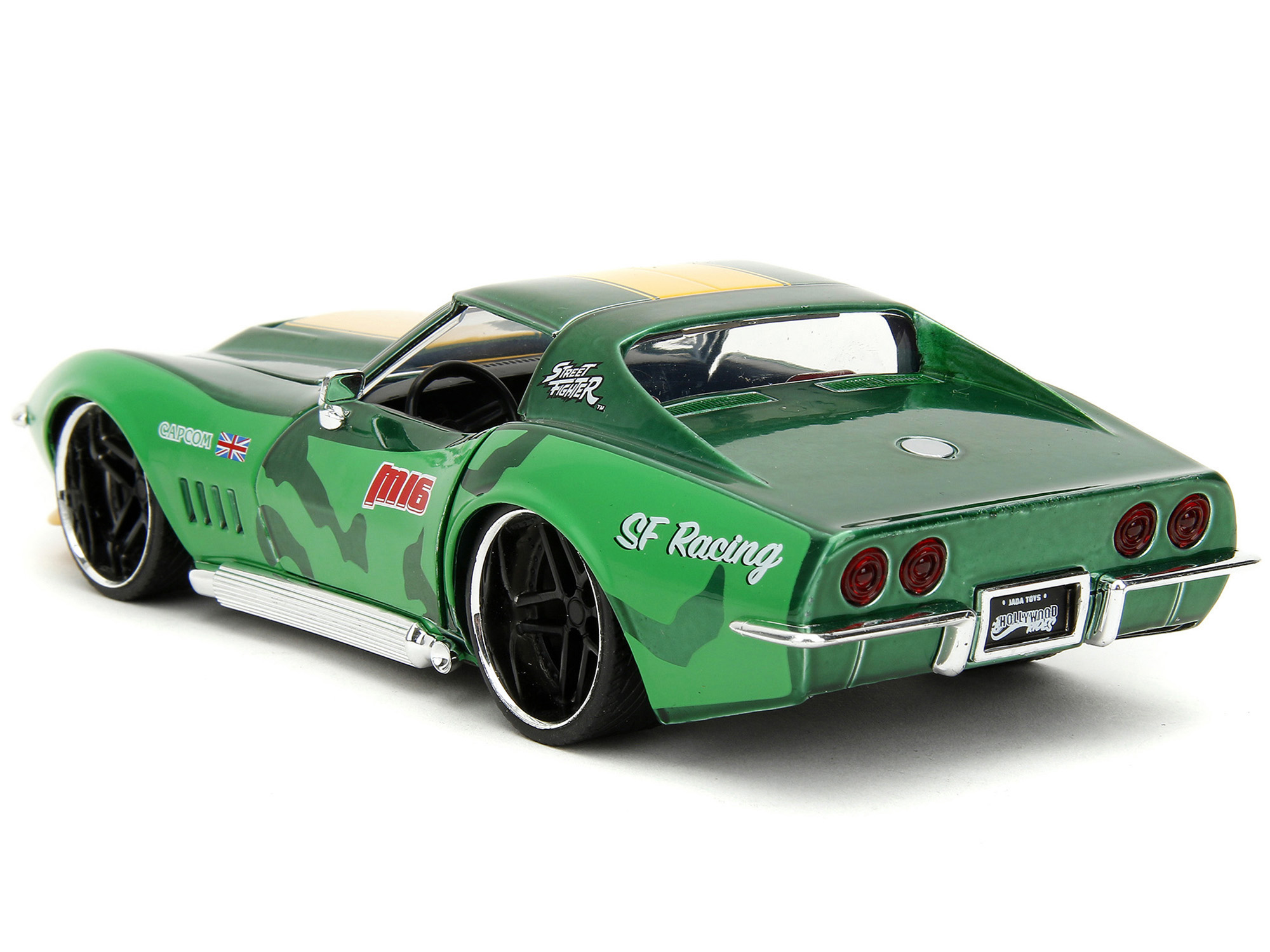 2016 Chevrolet Corvette Crosshairs Green From "Transformers" Movie 1/24 Diecast Model Car by Jada Metals