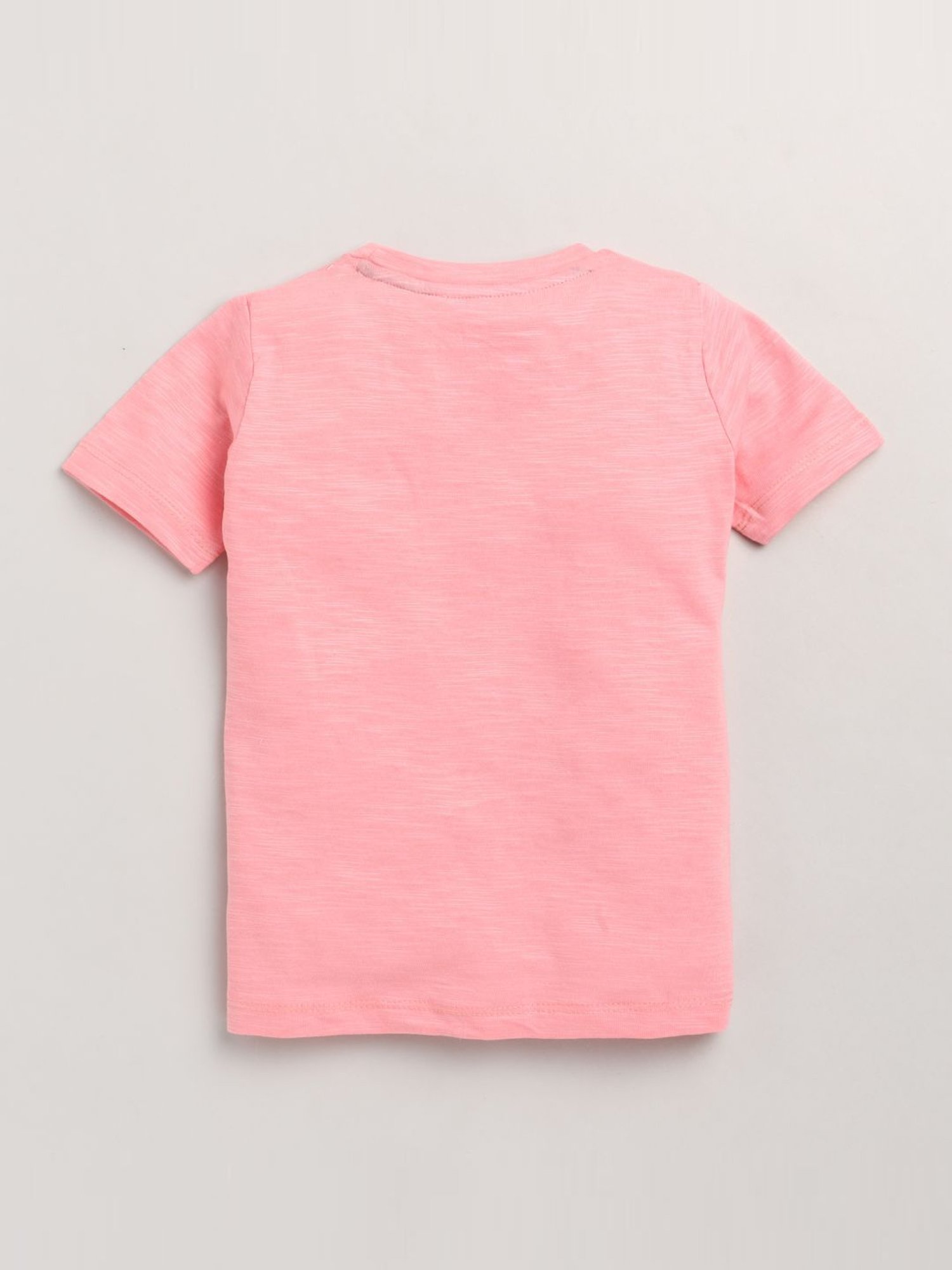 Lazy Shark Kids Pink Printed T-Shirt & Shorts