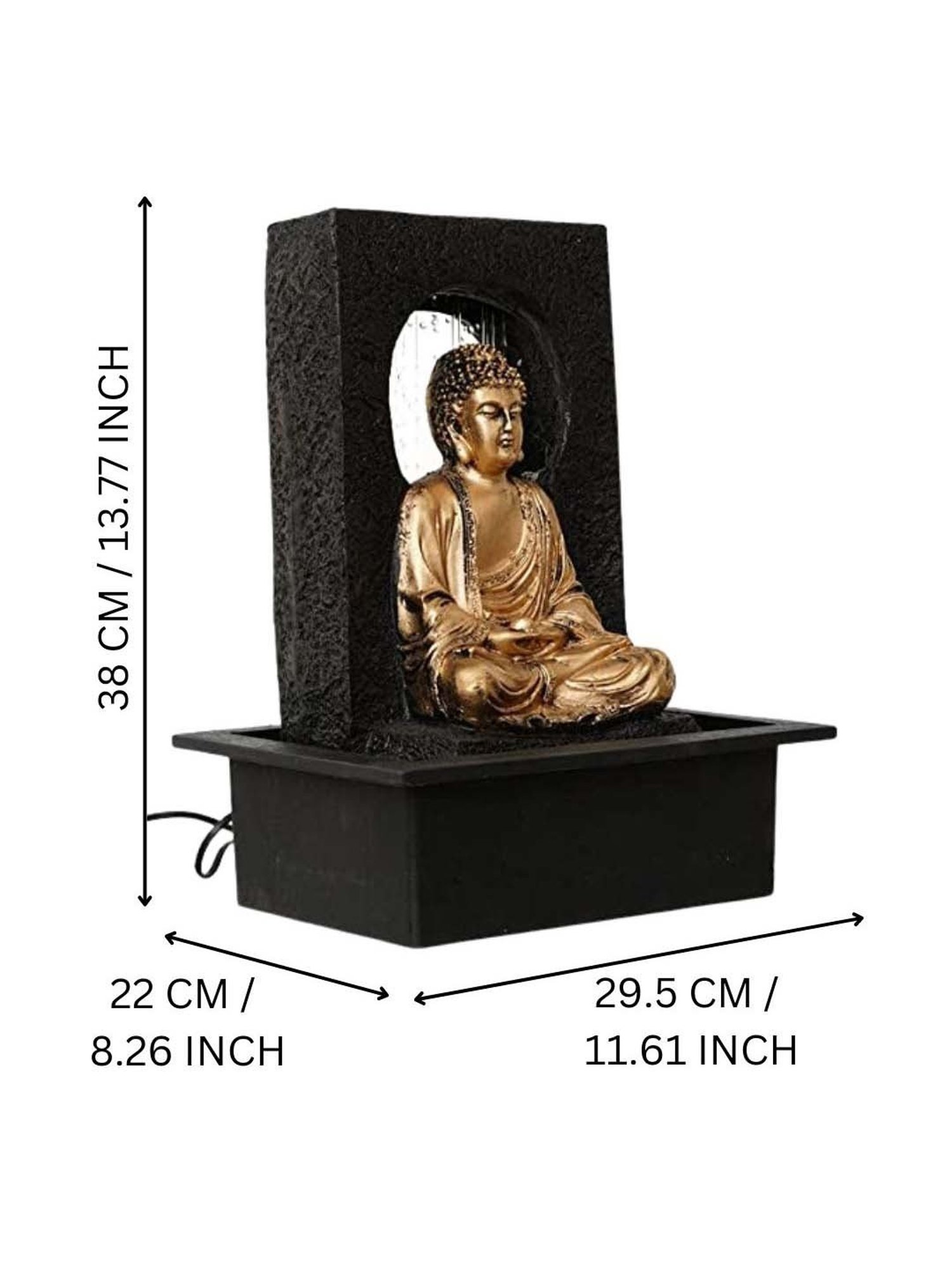 Tayhaa Brown Resin Fiery Tiger Head Showpiece