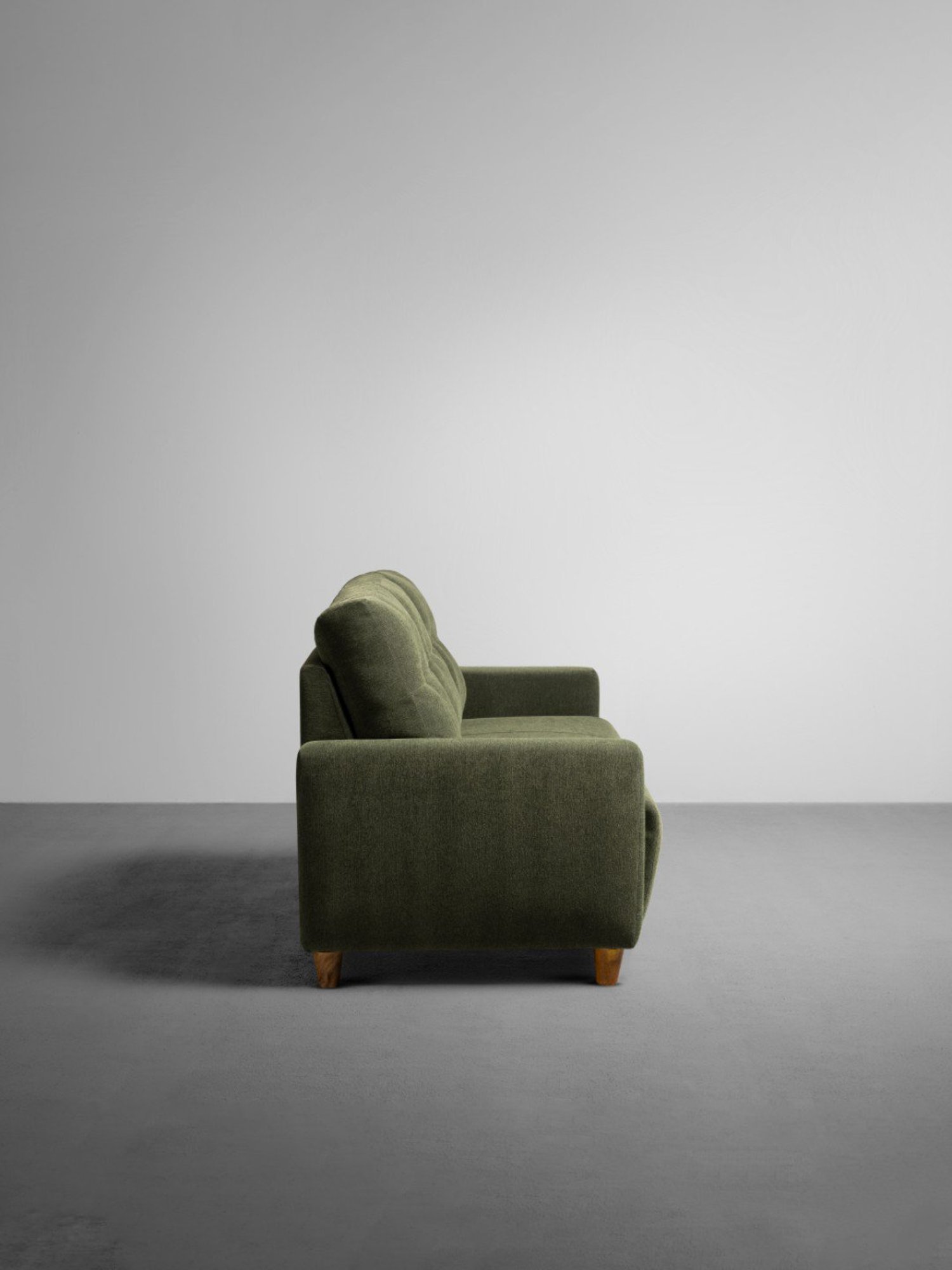 Sleepyhead Yolo Avocado Green Fabric 3 Seater Sofa