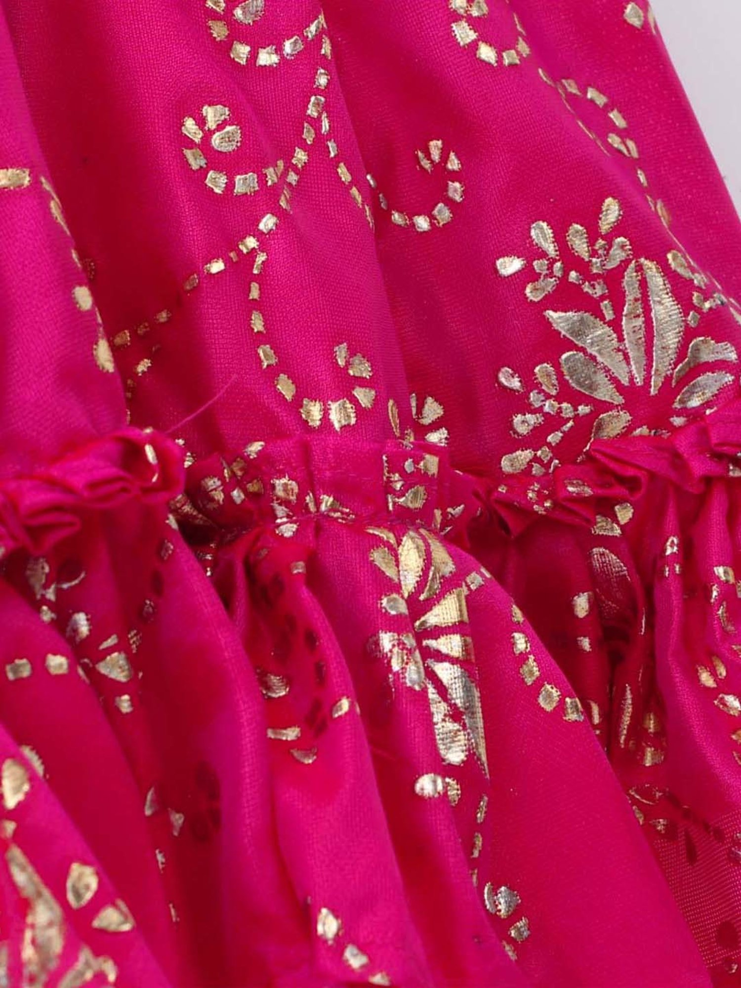 TWISHA Kids Blue & Pink Embroidered Top Set