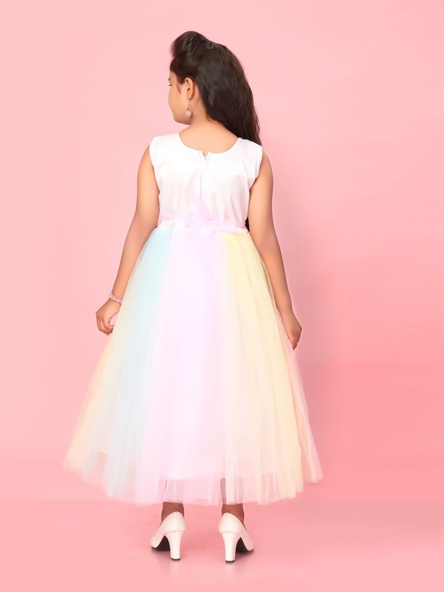 Aarika Kids Multicolor Embellished Gown