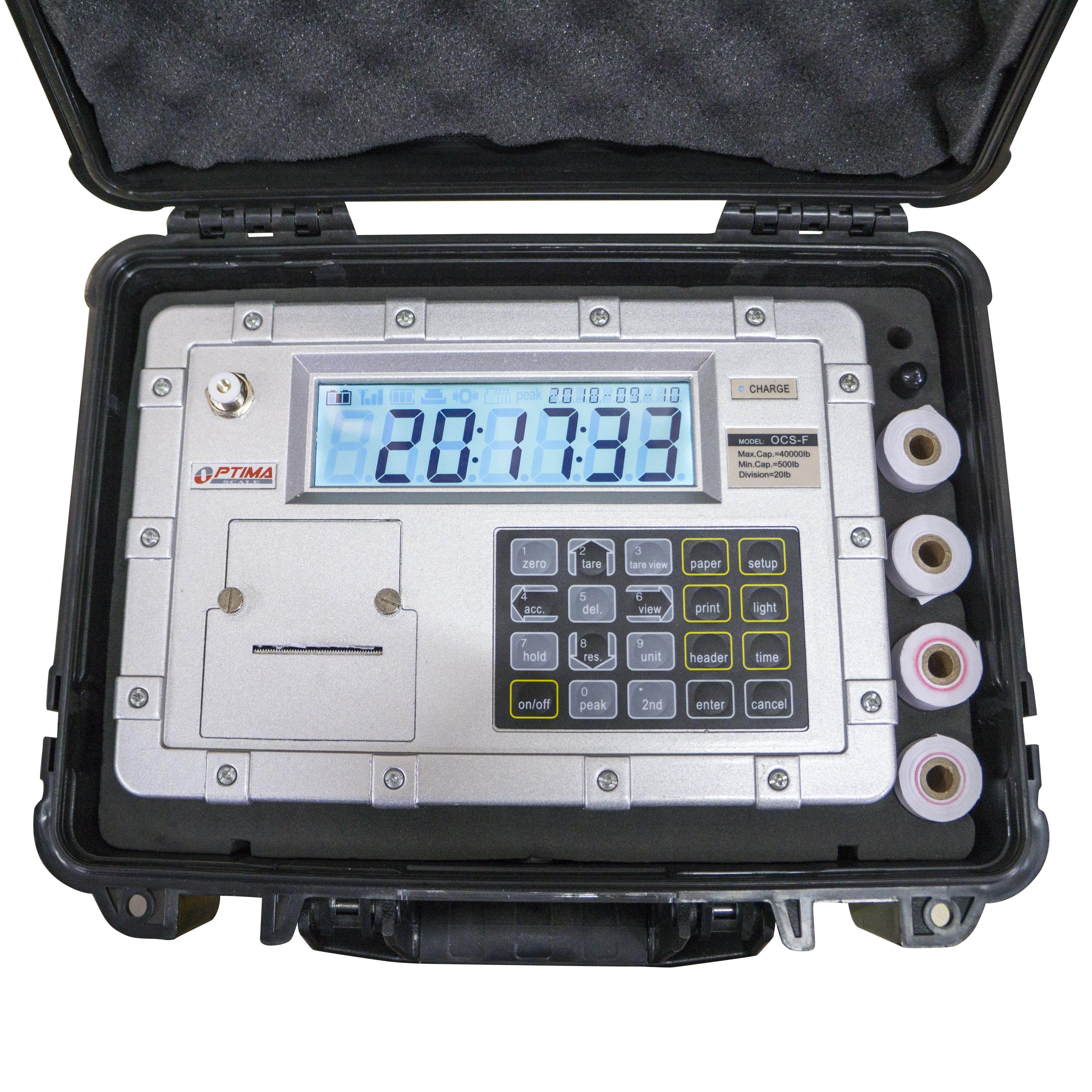 Optima Scales OP-925-W-10000 Heavy-Duty Crane Scale with Wireless Controller - 10000 lbs x 5 lb.