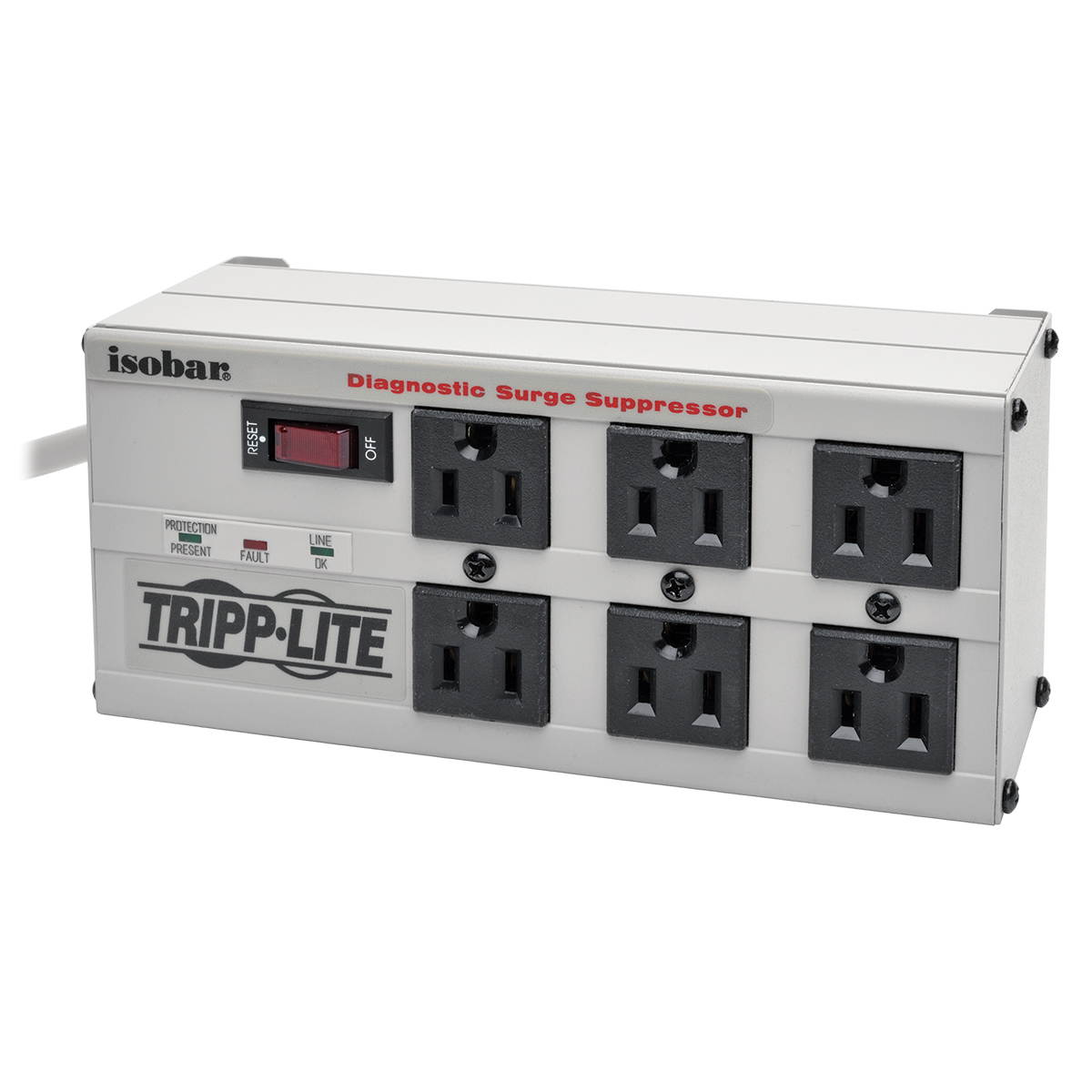 Tripp Lite IBAR6-6D All-Metal Housing Isobar Surge Suppressor