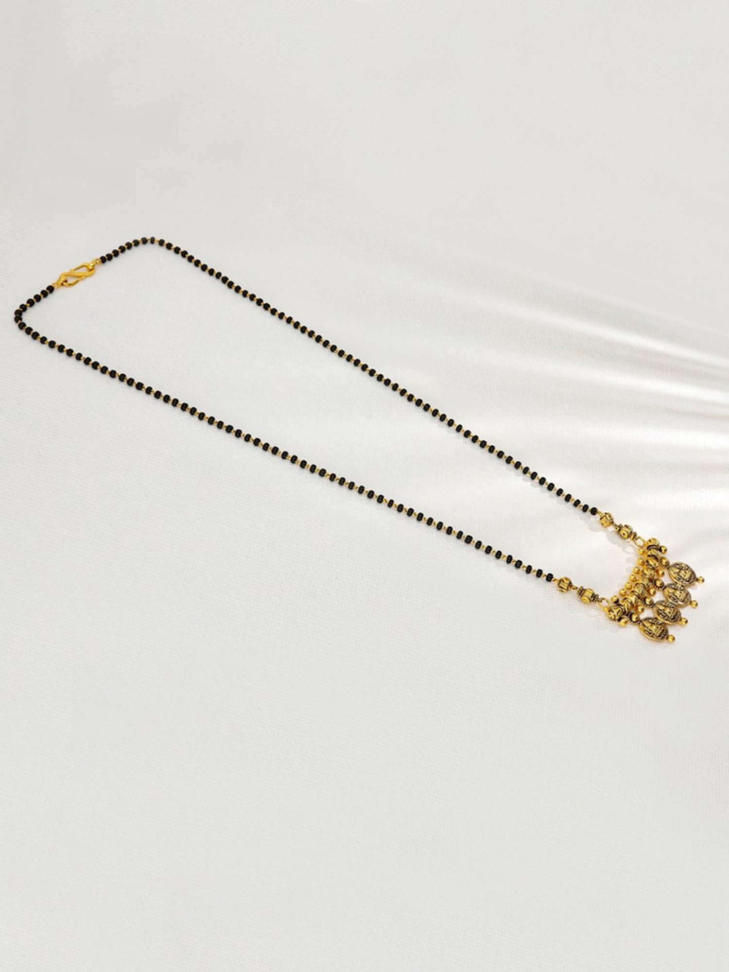 P.N.Gadgil Jewellers Gold Antique Floral Mangalsutra For Women