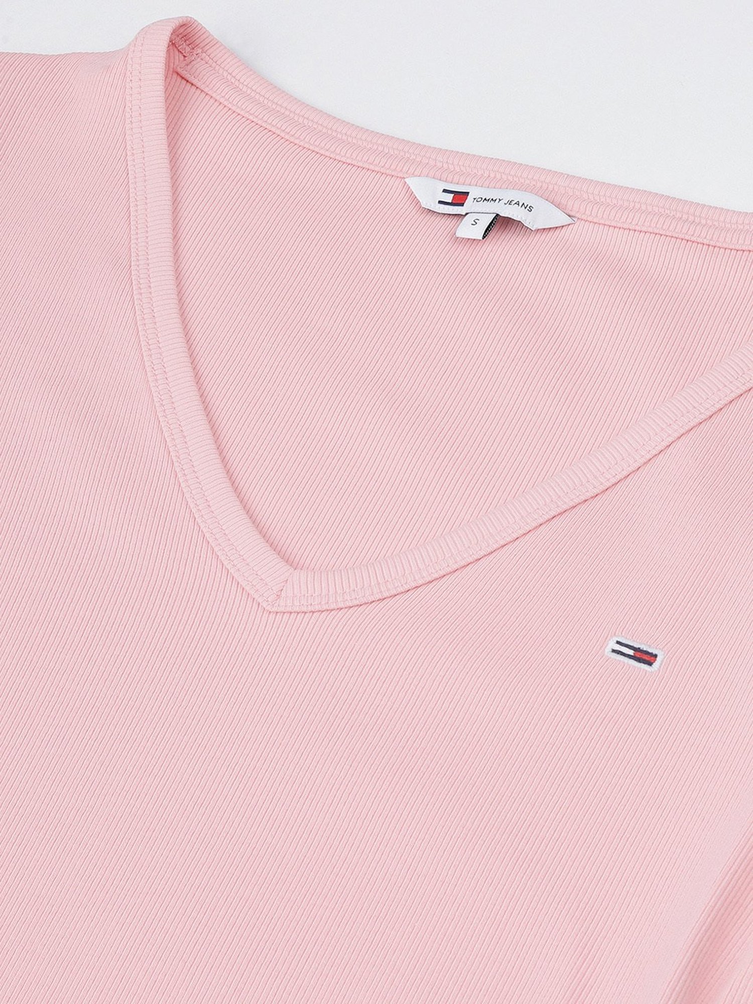 TOMMY HILFIGER Light Pink Slim Fit T-Shirt