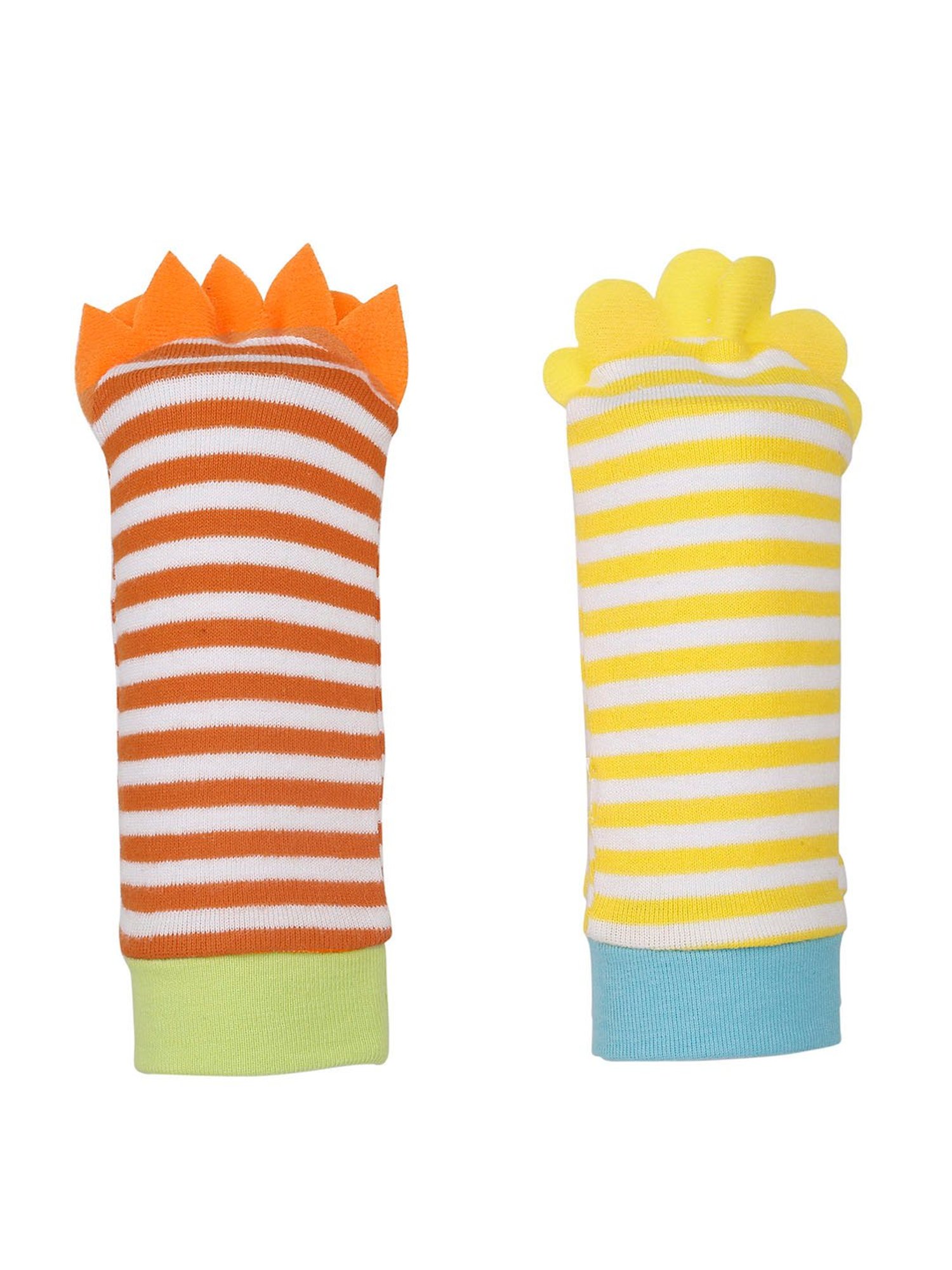 Baby Moo Vintage Ride Yellow Mattress with Fixed Neck Pillow and Bolsters