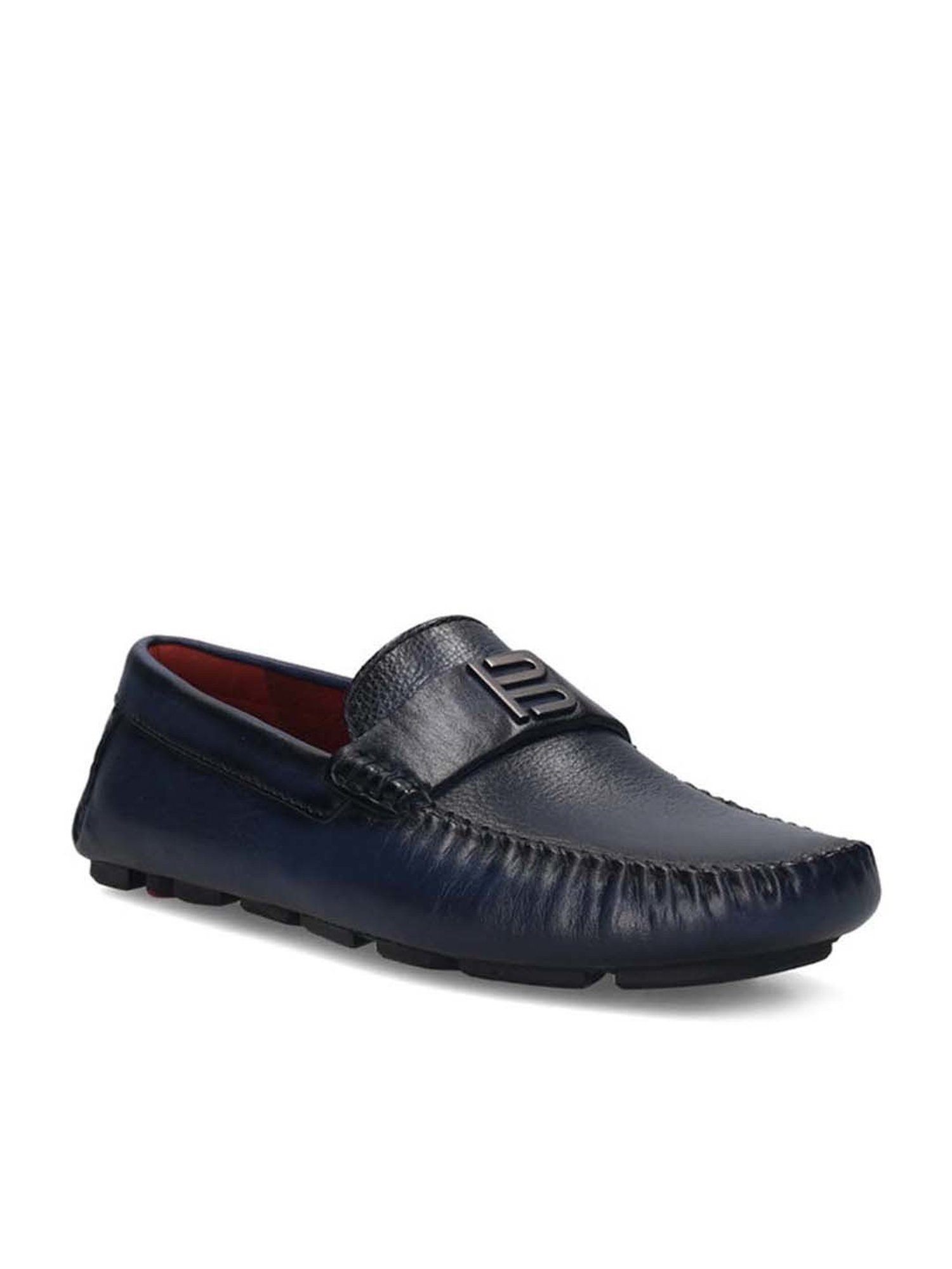 BAGATT Men's Hexa Blue Casual Loafers