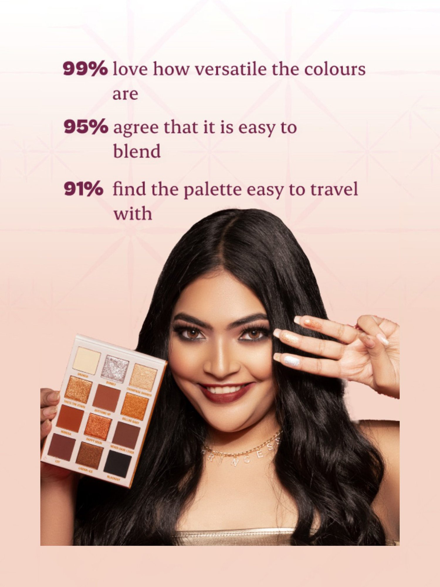 Typsy Beauty Pop Fizz Clink Eyeshadow Palette Champagne - 24 gm