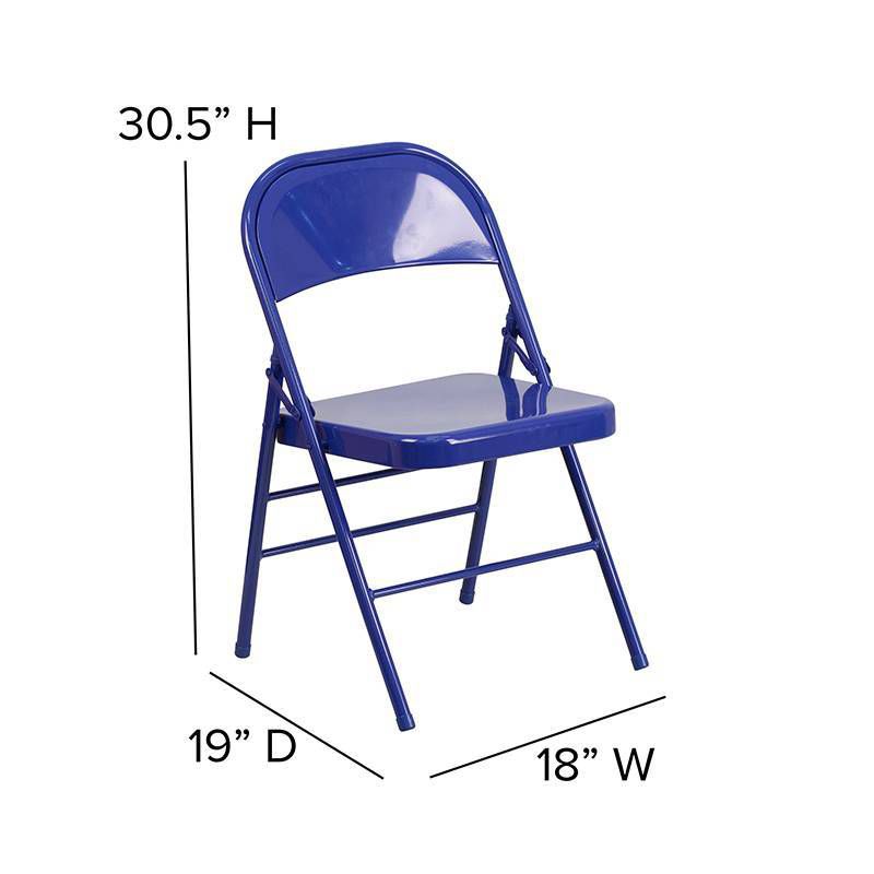 Riverstone Furniture Collection Folding Chair Cobalt Blue
