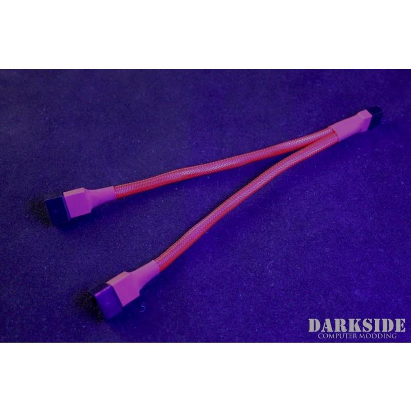 Darkside 4-Pin Dual Fan Power Y-Cable Splitter - Red UV (DS-0473)