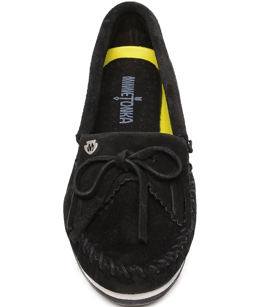 Minnetonka Kilty Plus Suede Moccasins