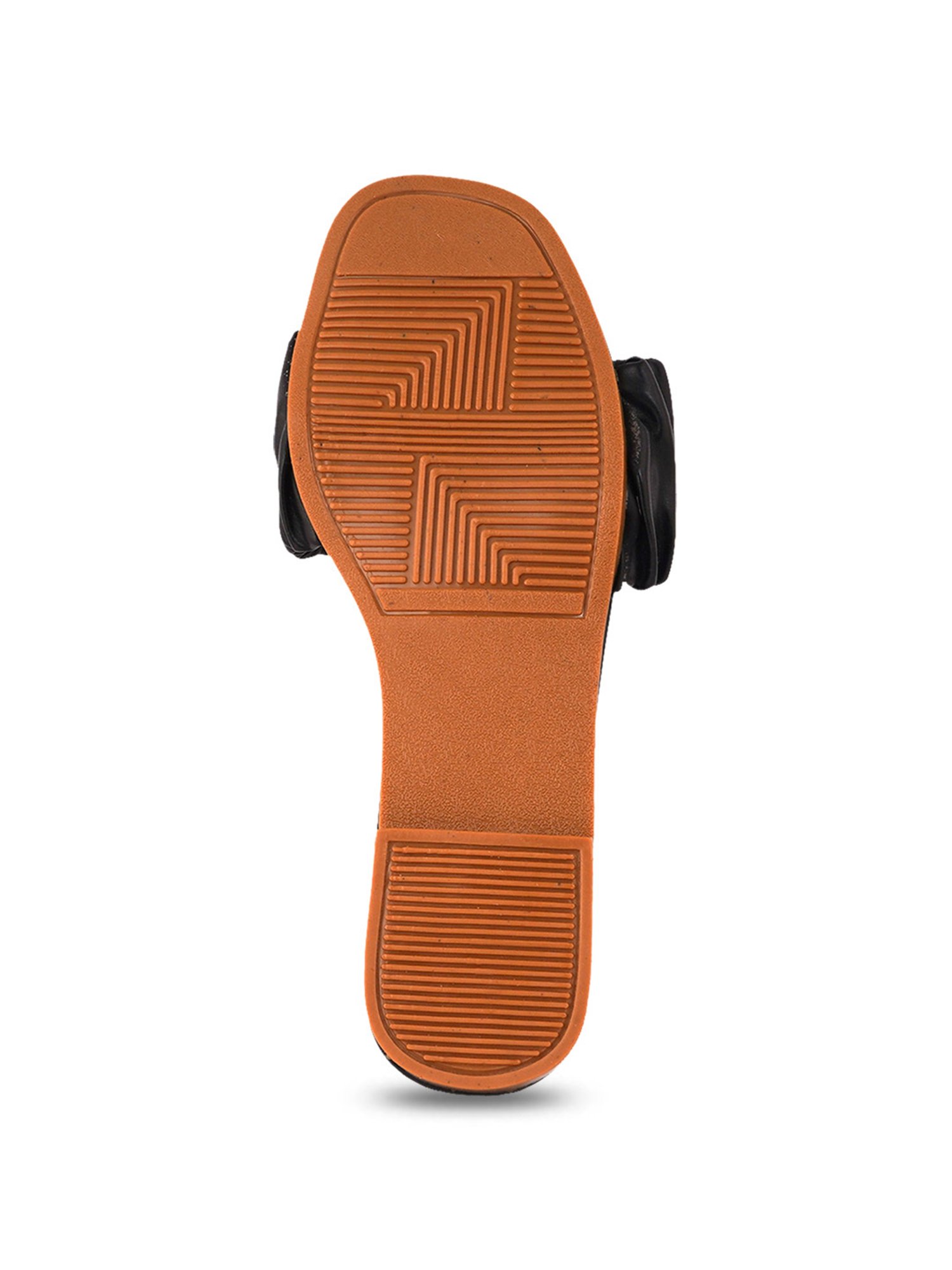 Scentra Women's Black Casual Sandals