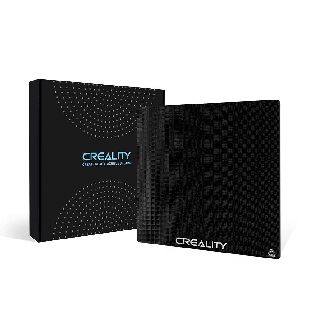 Aystkniet Creality Ender 3 Glass Bed Upgraded, 3D Printer Platform Tempered Glass Plate Build Surface with Microporous Coating, 235 X 235 X 4 MM