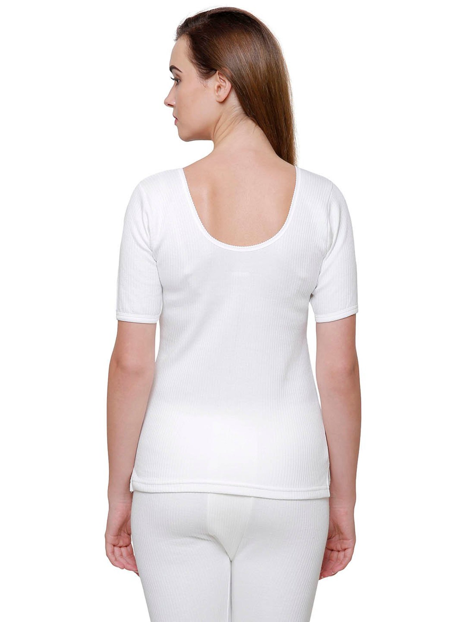 Bodycare Insider Off White Thermal Top
