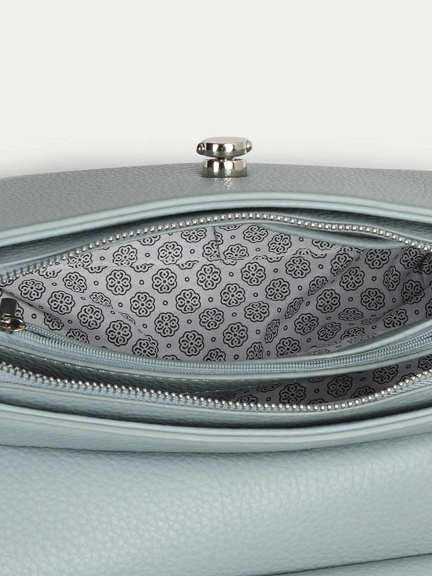 Code by Lifestyle Blue Solid Handbag