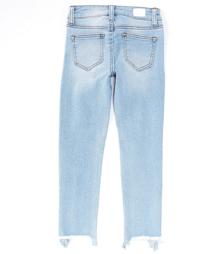 Celebrity Pink Big Girls 7-16 Vintage Destructed-Hem Denim Skinny Jean