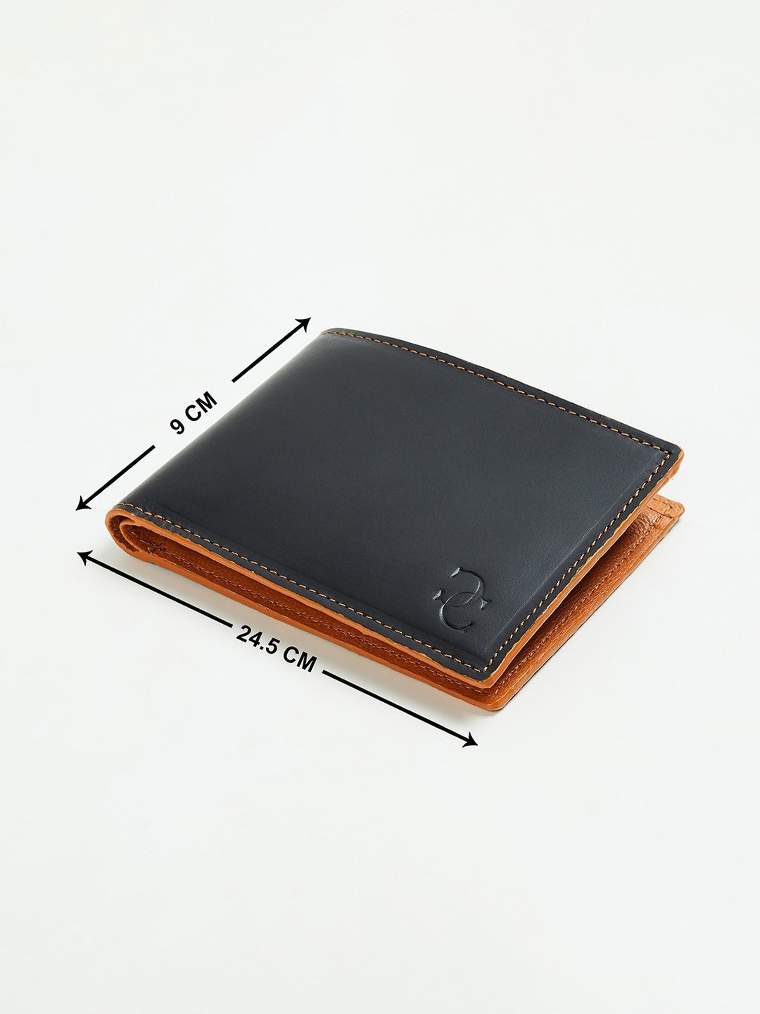 Code by Lifestyle Black Leather Bi-Fold Wallet for Men