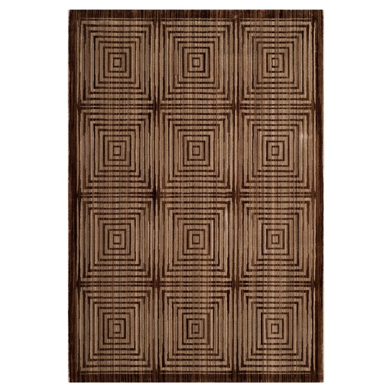 Brown/Beige Geometric Loomed Area Rug - (8'X10') - Safavieh