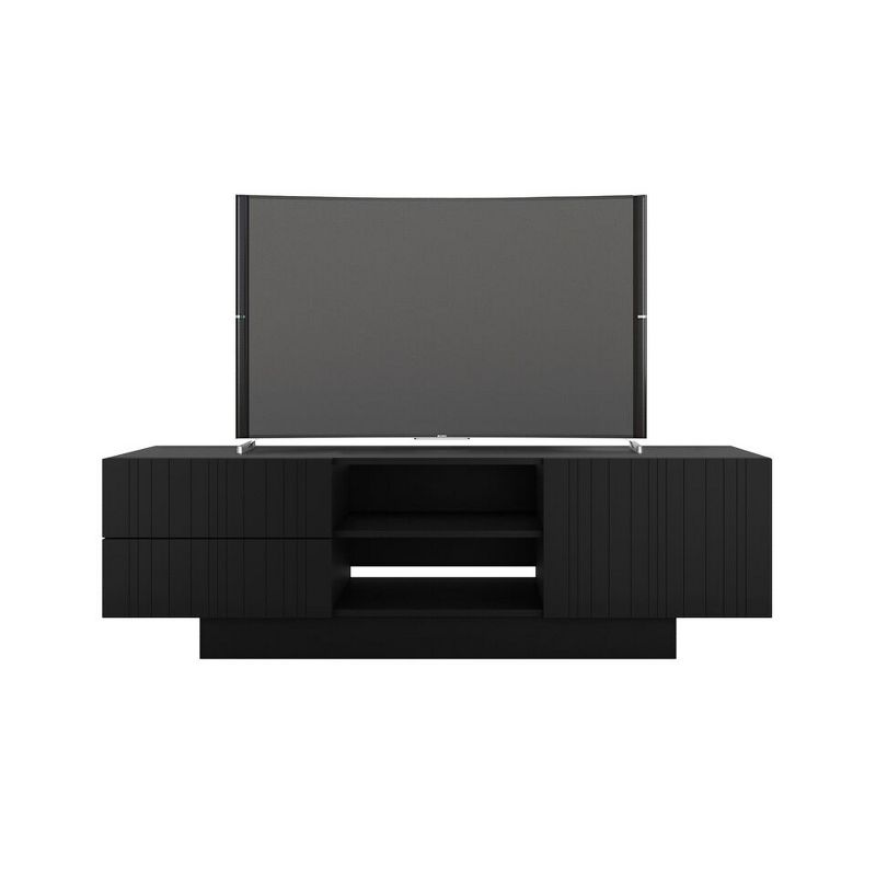 Set of 2 Galleri TV Stand for TVs up to 66" Black - Nexera