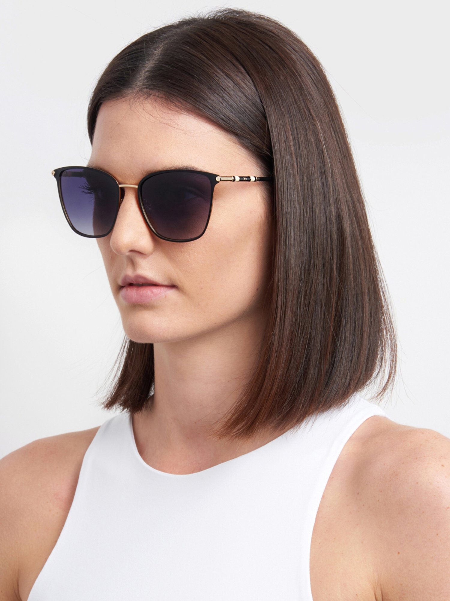 CAROLINA HERRERA 205085RHL569O Grey Square Sunglasses