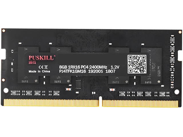 PUSKILL DDR3 1600MHz SODIMM RAM PC3-12800 4G 1.35V CL11 204 Pin Support ECC Unbuffered Laptop Memory Notebook RAM Module for Mac Intel and AMD System