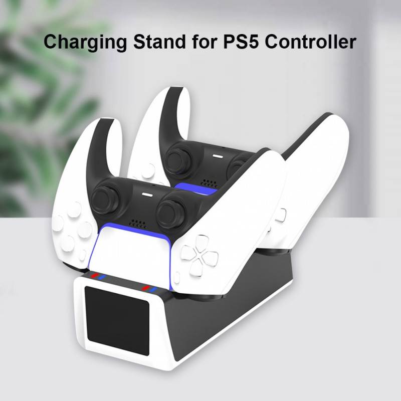 Charger For DualSense Dual USB Type C Charging Dock Station Cradle With Indicator Light For PlayStation 5  PS5 Wireless Controlle