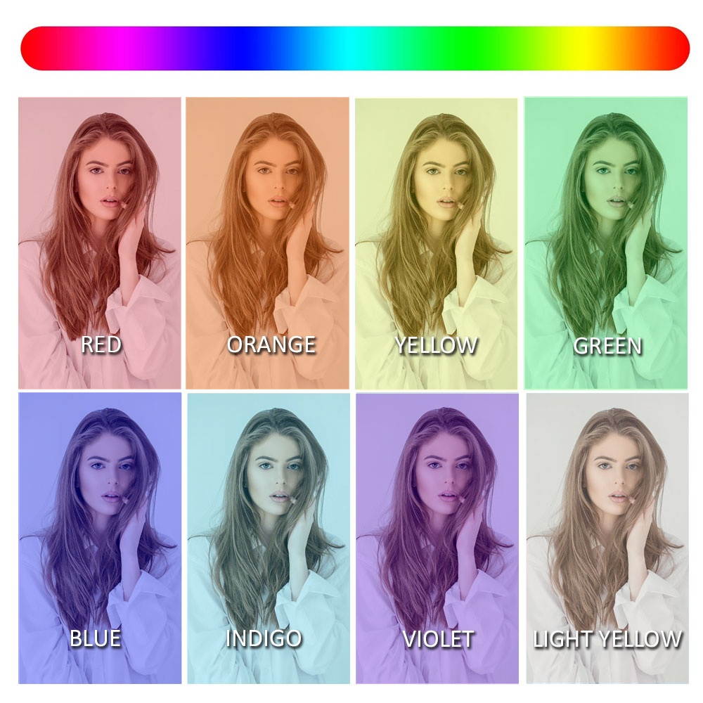 Vivitar Vlog Essentials 12 Inch Full Color RGB LED Ring Light 360&deg; Rotation with 2 Phone Cradles Remote and 63" Light Stand