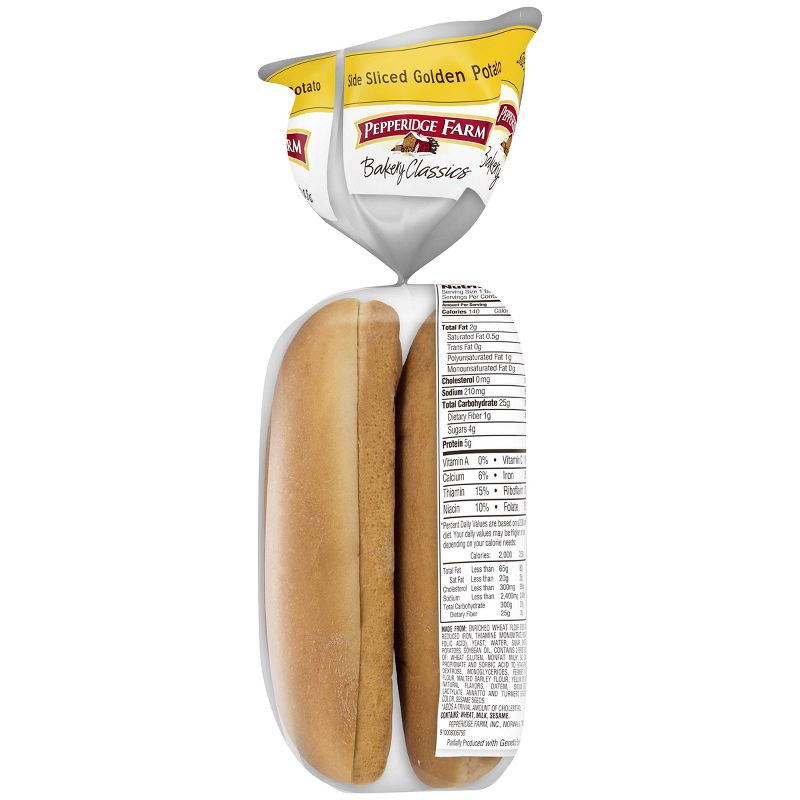 Pepperidge Farm Bakery Classics Top Sliced Golden Potato Hot Dog Buns -14oz/8pk