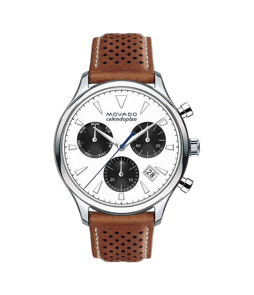Movado Heritage Series Calendoplan Chronograph & Date Watch
