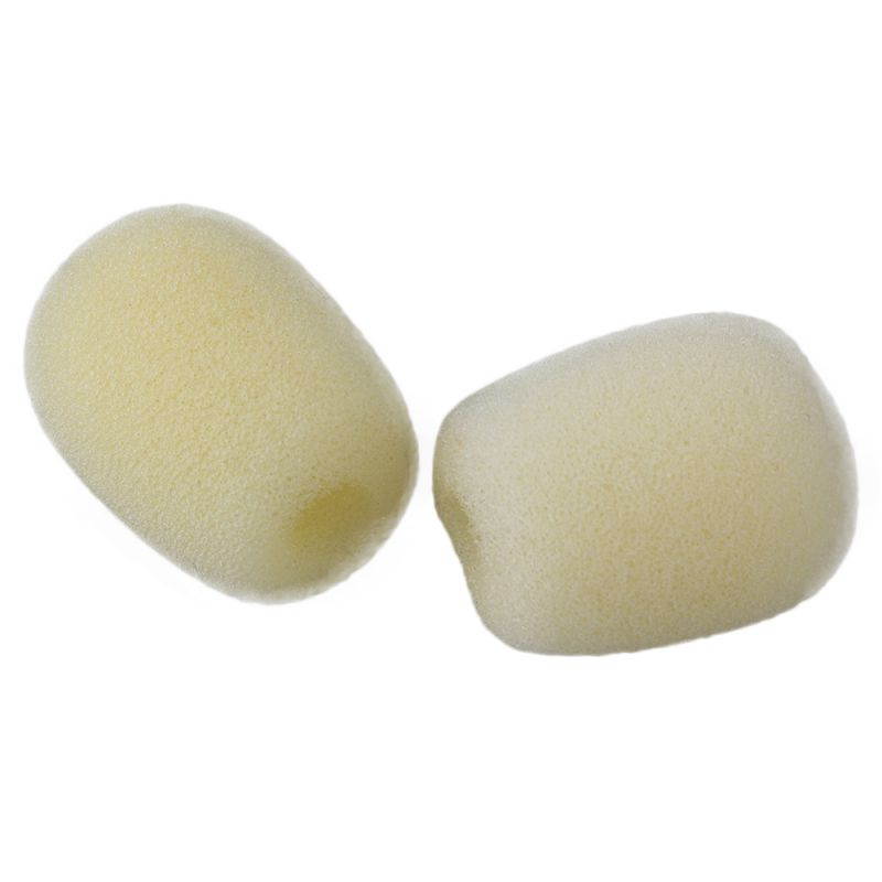 BQLZR 10pcs Yellow Wind Shield Mic Foam Cover 8mm Dia EY-M03 for Headset Microphone