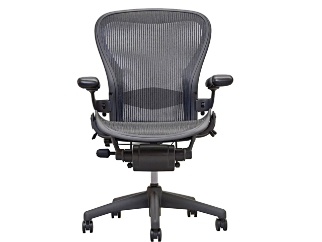 Herman Miller Aeron - Size B - Fully Adjustable Computer Office Chair with Tension Control, Tilt Lock, and Lumbar Pad