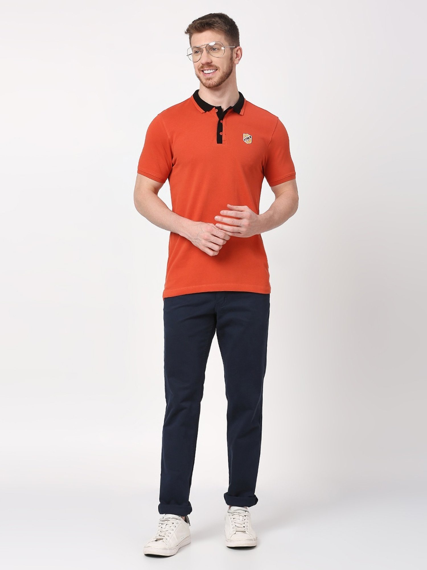 Being Human Brown Regular Fit Polo T-Shirt