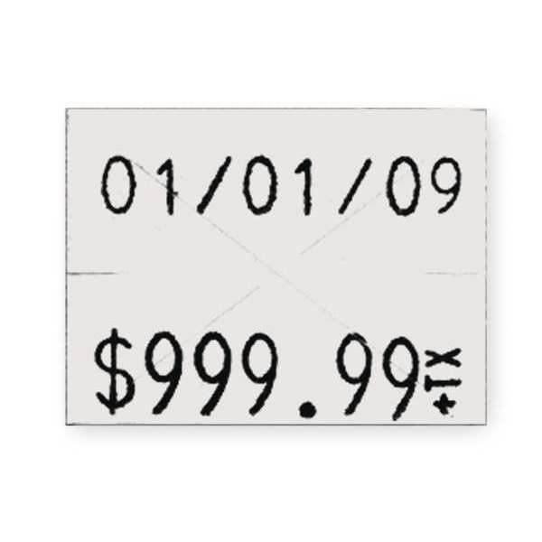 GARVEY 90949 Pricing Label Kit,2-Line,White,PK3