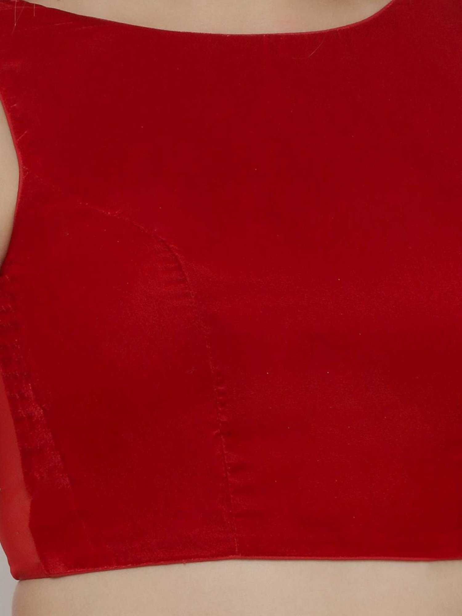 Salwar Studio Red Readymade Blouse