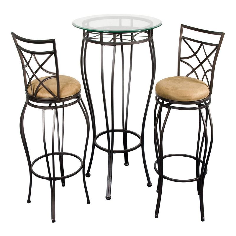 5pc Coya Rustic Bar Height Dining Set Natural - HOMES: Inside + Out