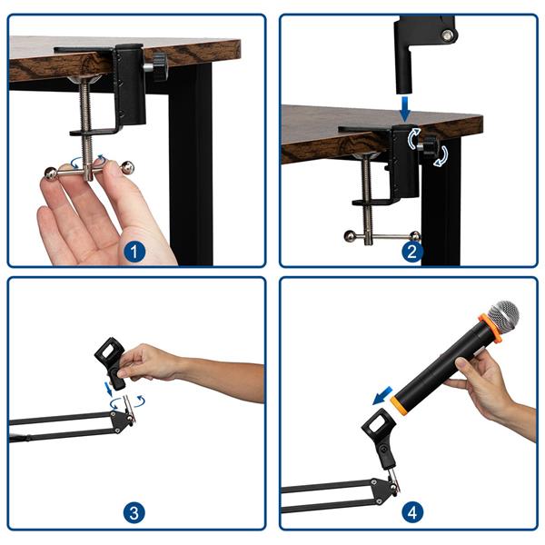 HOMEMAXS Professional Recording Microphone Stand Practical Microphone Bracket