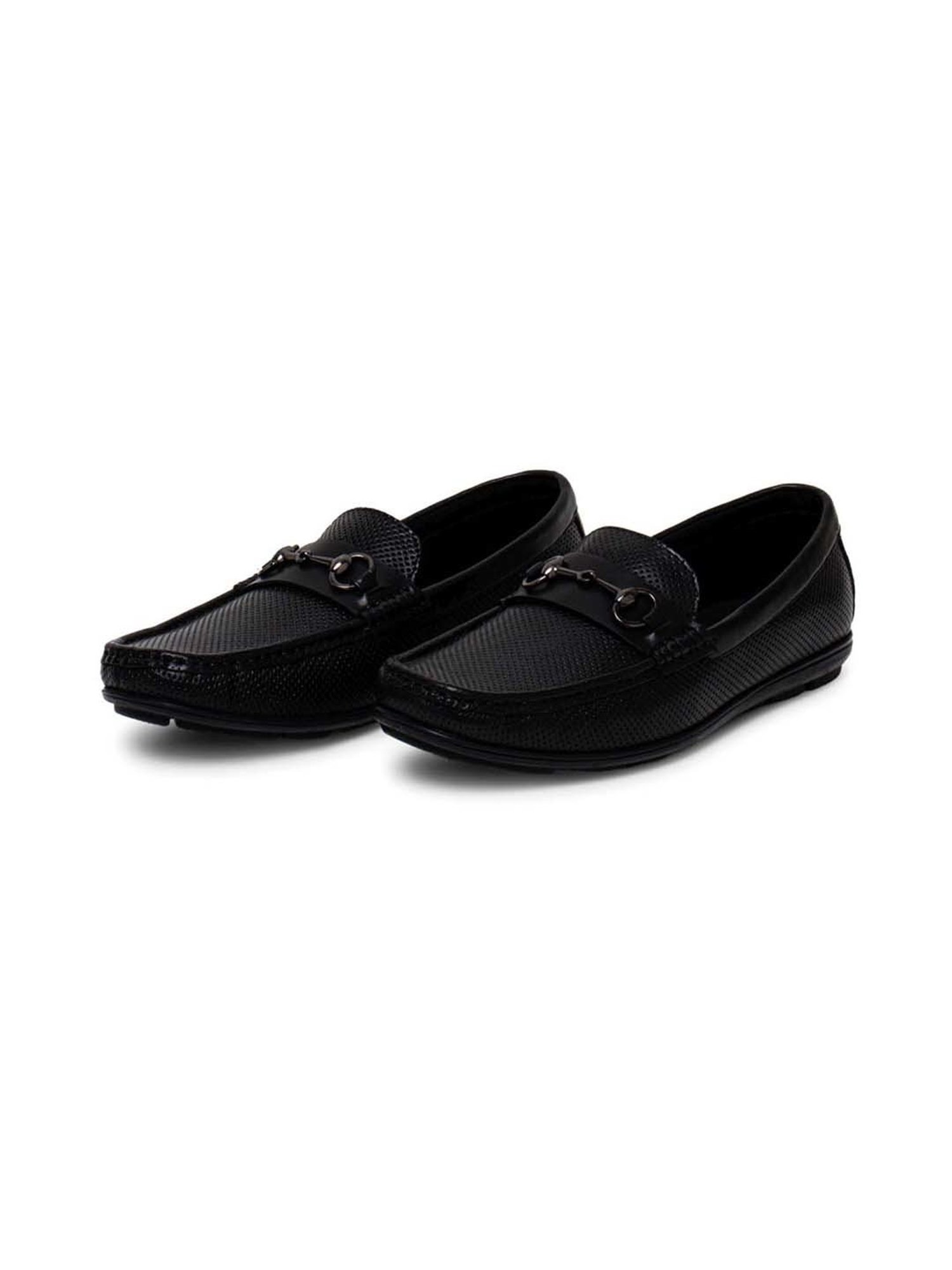 Ezok Men's Black Casual Loafers