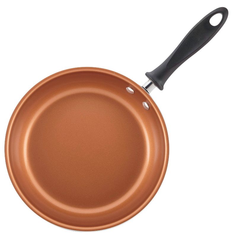 Farberware 2pc Copper Ceramic Reliance Pro Skillets Aqua