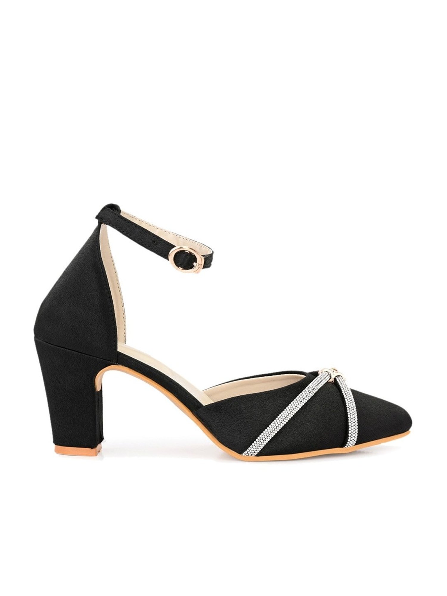 Clog London Women's Black Ankle Strap Sandals