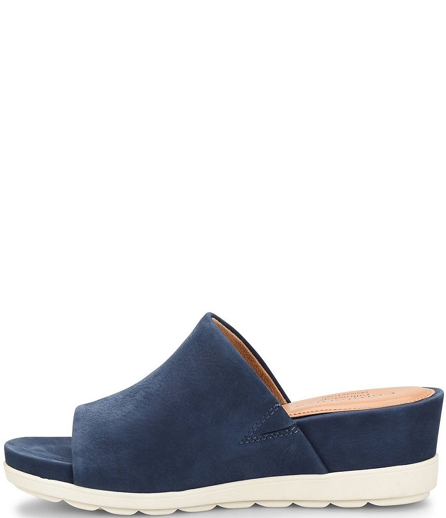 Comfortiva Pax Nubuck Wrapped Wedge Slides