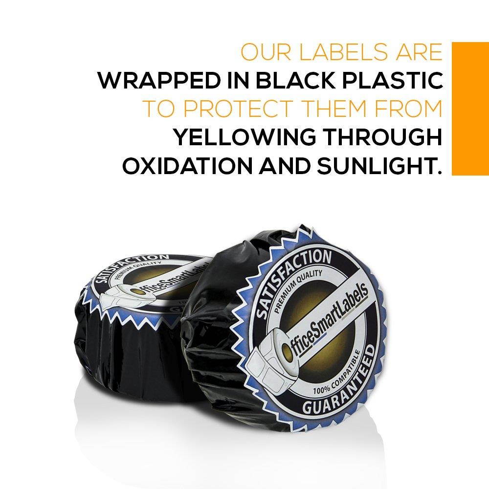 Dymo Compatible 30327-9/16" x 3-7/16" White 1-up File Folder Labels (2 Rolls - 130 Labels Per Roll)