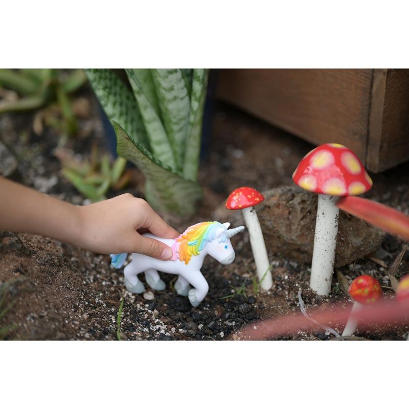 HABA Little Friends Unicorn Ruby Rainbow Chunky Plastic Toy Figure