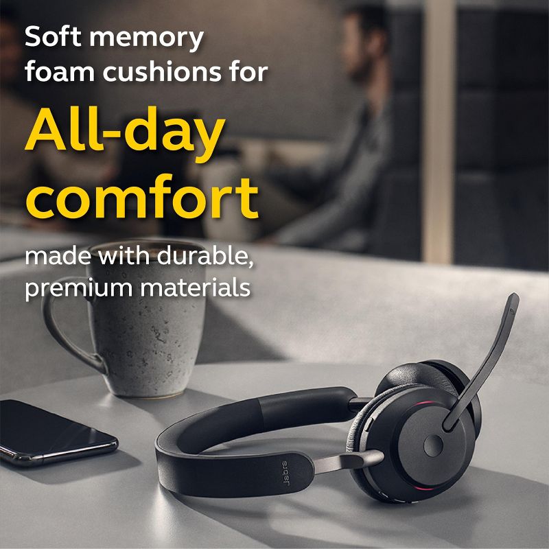 Jabra Evolve2 65 USB-C MS Stereo - Black Wireless Headset / Music Headphones